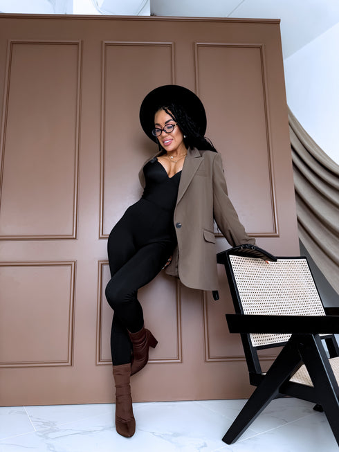 THERMO leggings "PERFECT BODY LM819" - BLACK PRE-ORDER